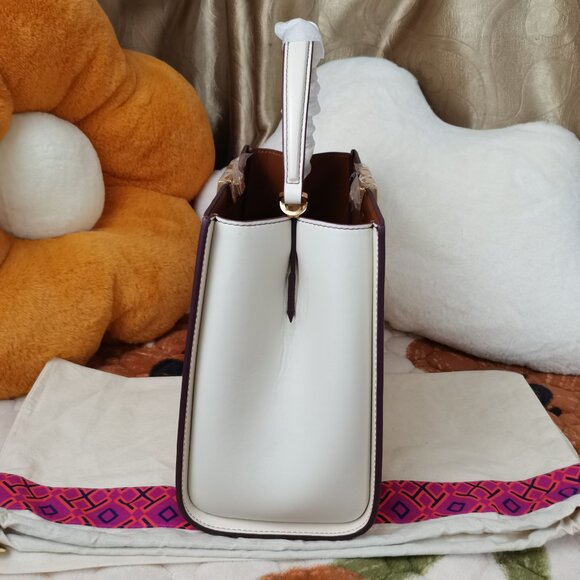 Tory Burch Eleanor Spazzolato Satchel Bag - Picture 3 of 10